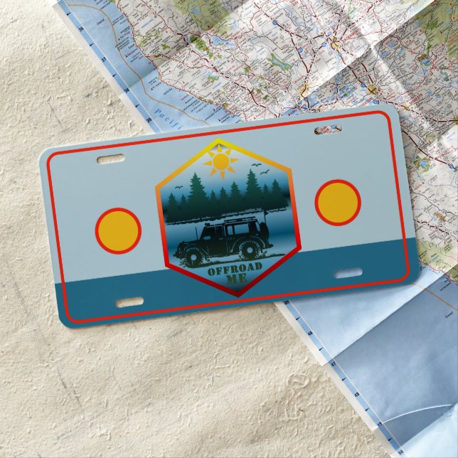 Off-road Me Sun License Plate (In Situ)