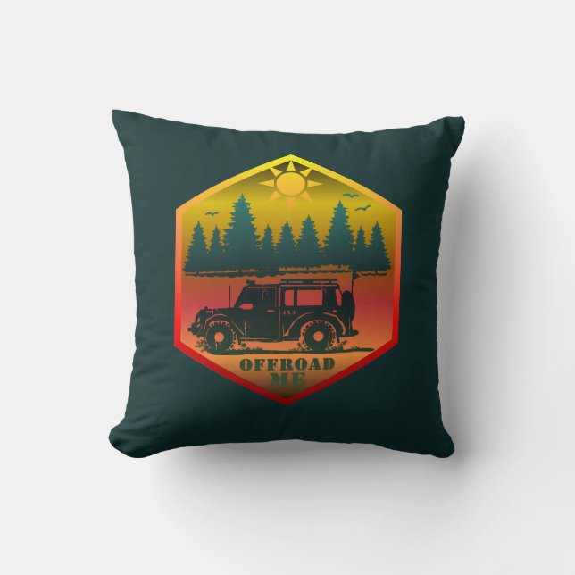 OFF ROAD ME  THROW PILLOW (Front)
