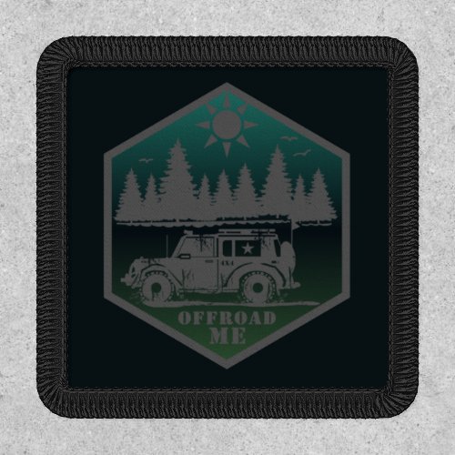 OFF ROAD ME Wilderness Square Sticker Patch