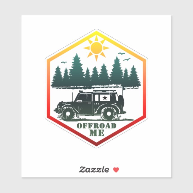 OFF ROAD ME Wilderness Sticker (Sheet)
