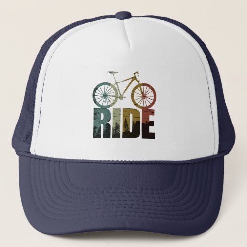 off road mountain bike adventure trucker hat