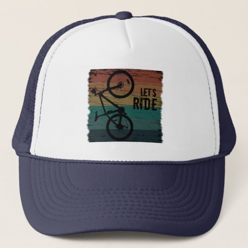 off road mountain biking saying trucker hat