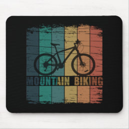off road mountain biking vintage mouse pad