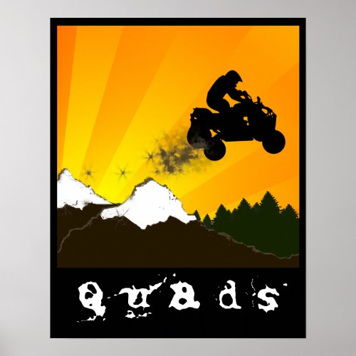 off road quads poster