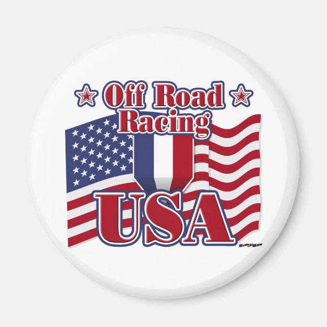 Off Road Racing USA Magnet (Front)