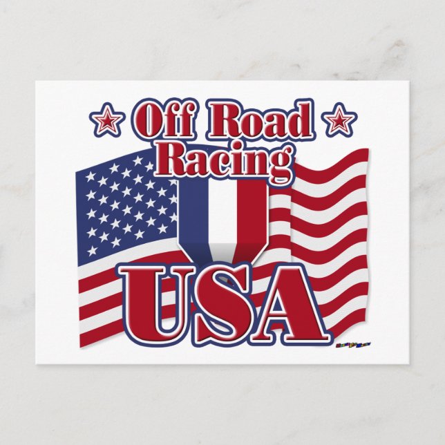 Off Road Racing USA Postcard (Front)
