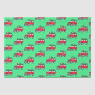 Off-Road SUV with Christmas Tree Tissue Paper