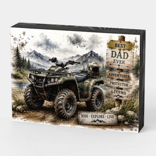 Off‑Road Wilderness Tribute Wooden Box Sign