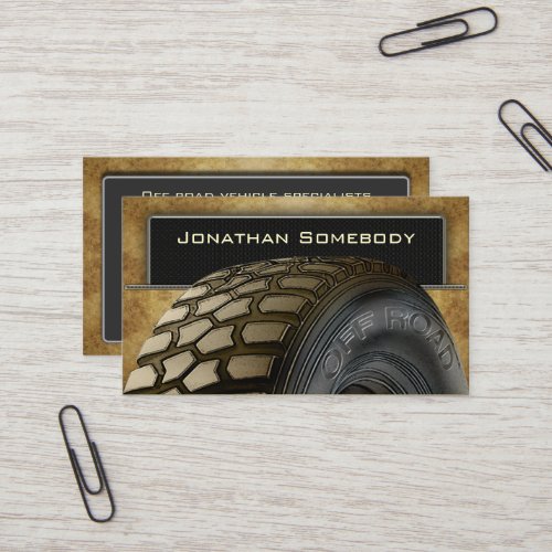 Off Roaders Tyre Business Card Template 14