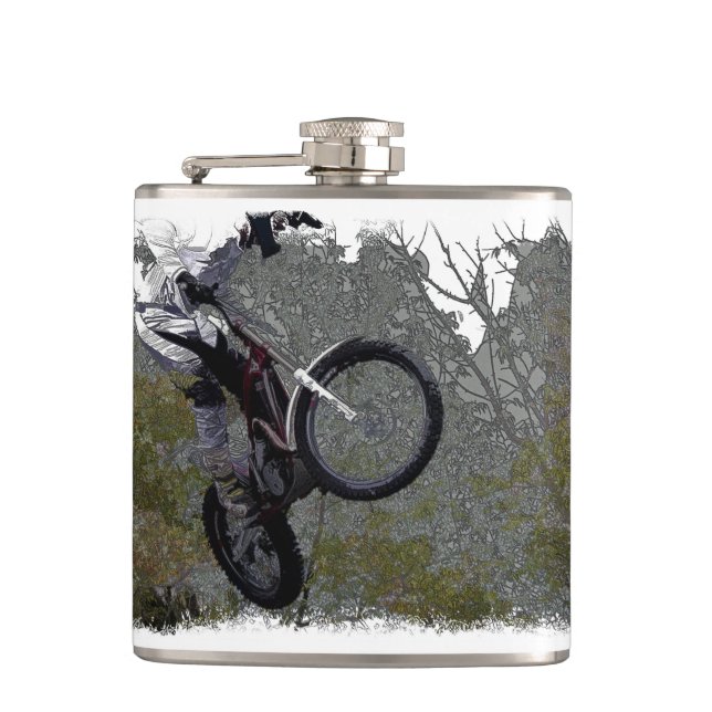 Off-roading - Motocross Racing Flask (Front)