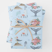 Off-Season Cape Cod Holiday Wrapping Paper