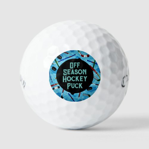 Off Season Hockey Puck Golf Balls