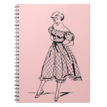 Off Shoulder Retro Dress Notebook