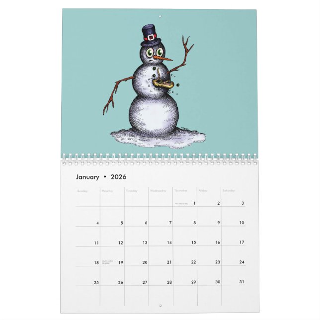 Off The Beaten Path - Bizarre Art 'n Fun by 'Trick Calendar (Jan 2026)