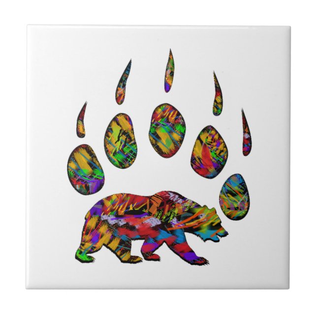 Off the Beaten Path Ceramic Tile (Front)