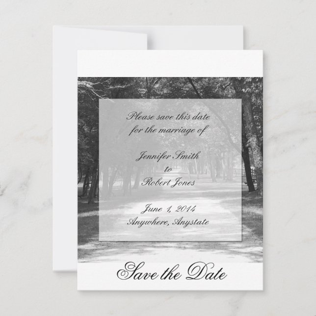 Off the Beaten Path Save the Date card (Front)