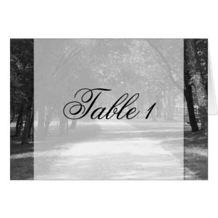 Off the Beaten Path Table Number tent card