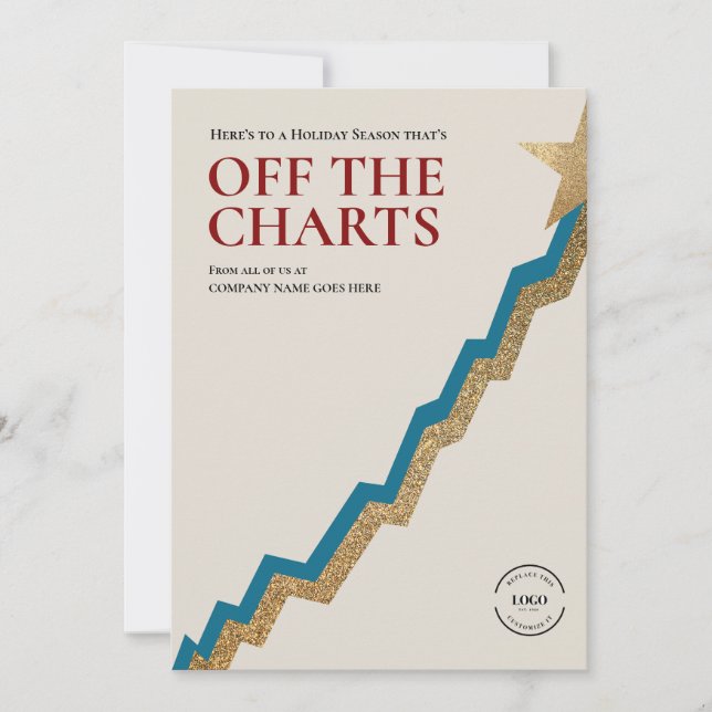 Off the Charts Corporate Holiday Success chart Card (Front)