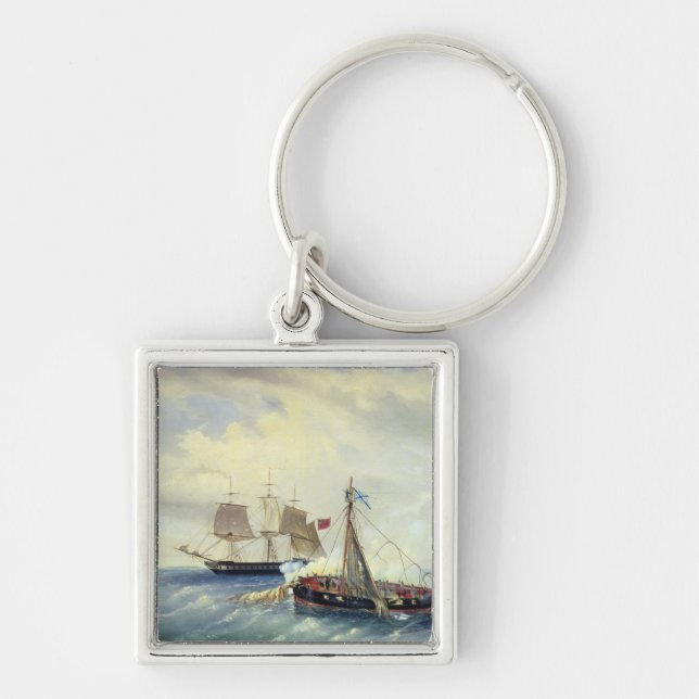Off the coast of Nargen Island Keychain (Front)