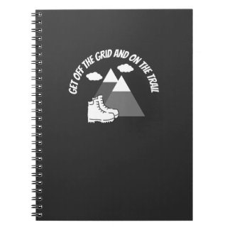 Off the Grid and On the Trail T-Shirt Notebook