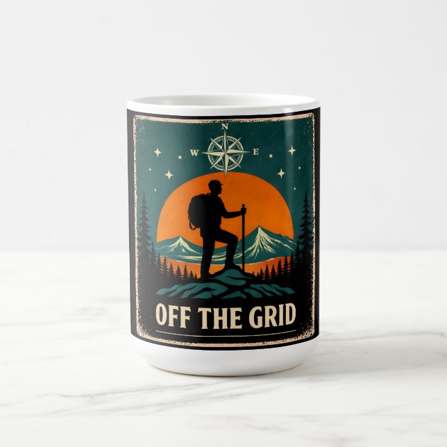 Off The Grid – Disconnect Reconnect Nature Coffee Mug (Center)