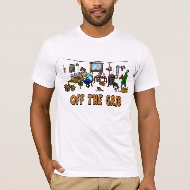 Off The Grid Ham Radio Operator T-Shirt (Front)