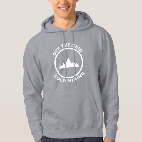 OFF THE GRID SOLO HIKING MOUNTAIN GRAPHIC HOODIE