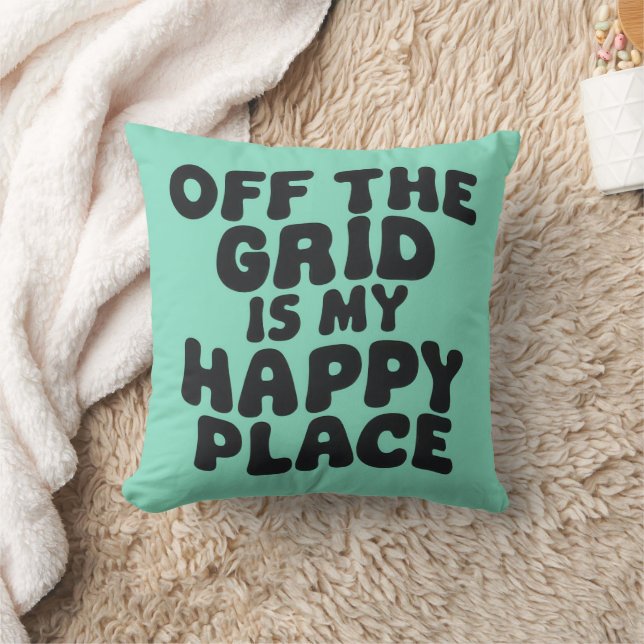 Off the Grid Throw Pillow (Blanket)