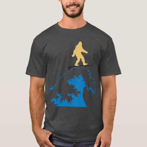 Off The Hook Surfing SasquatchYetiBig Foot T_Shirt