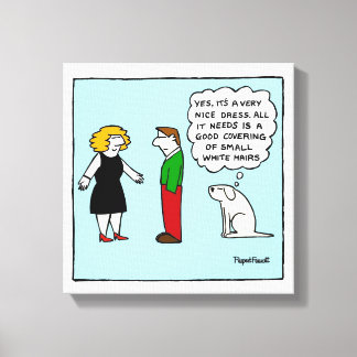 Off The Leash Canvas Print - Nice Dress