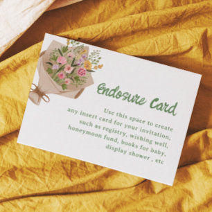 Off The Market Bridal Shower Custom Enclosure Card