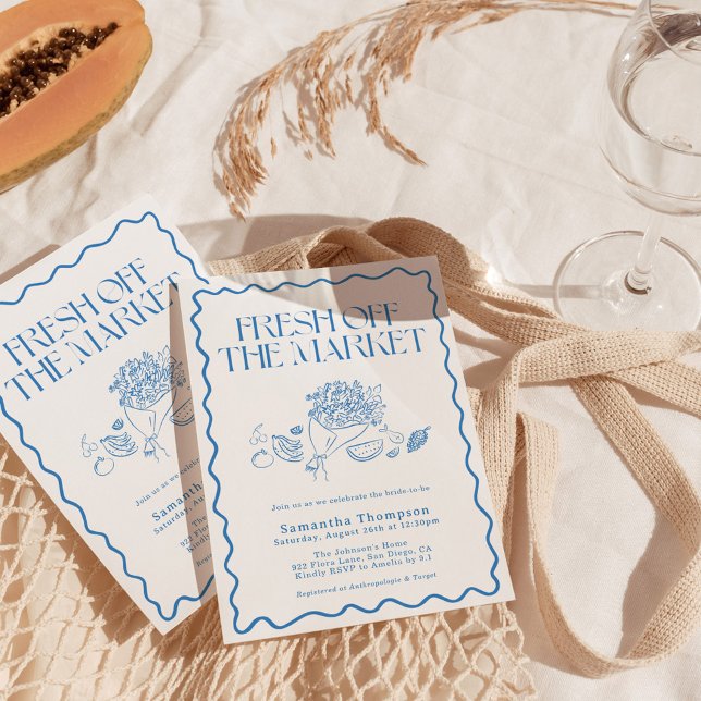 Off The Market Bridal Shower, Farmer's Market Invitation (Creator Uploaded)
