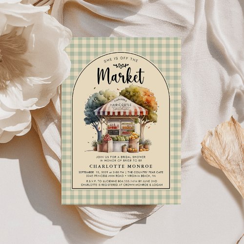 Off the Market Bridal Shower Invitation 