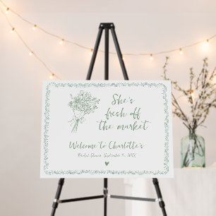 Off the Market Bridal Shower Modern Farmer Welcome Foam Board