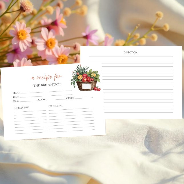 Off the Market Bridal Shower Recipe Cards (Creator Uploaded)