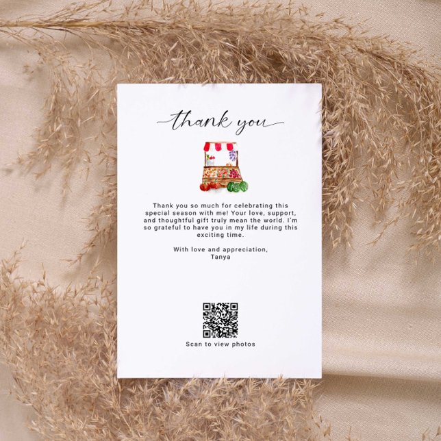 Off the Market Bridal Shower Thank you QR Code Card (Creator Uploaded)