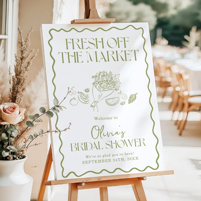 Off The Market Bridal Shower Welcome Sign (Creator Uploaded)