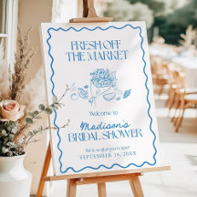 Off The Market Bridal Shower Welcome Sign Farmer