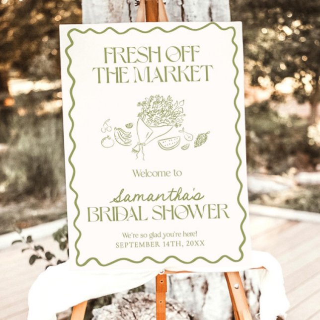 Off The Market Bridal Shower Welcome Sign Farmer (Creator Uploaded)