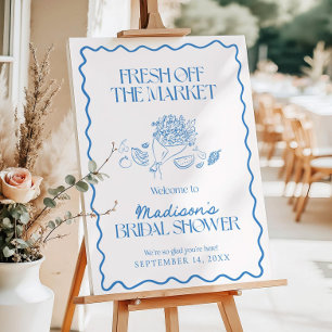 Off The Market Bridal Shower Welcome Sign, She's Foam Board