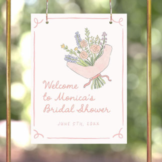 Off the Market Bridal Shower Welcome Sign Template