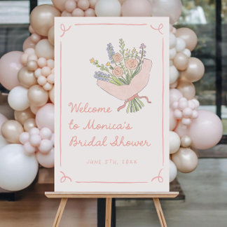 Off the Market Bridal Shower Welcome Sign Template