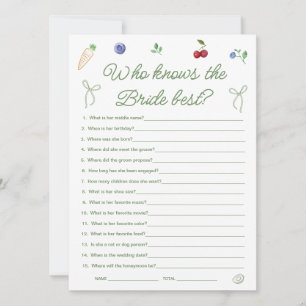 Off the Market Bridal Shower Who Knows Bride Best Invitation
