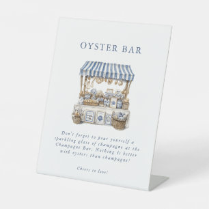 Off the Market Coastal Market Bridal Shower  Pedestal Sign