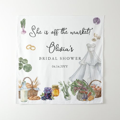 Off the market farmers Bridal Shower photo Tapestry
