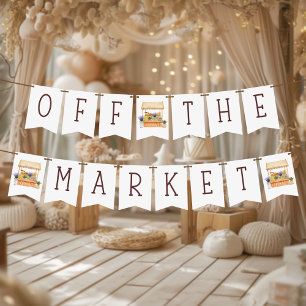 Off the Market Farmers Flower Market Bridal Shower Bunting Flags