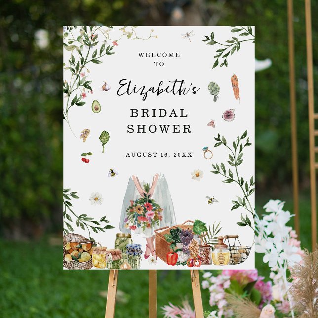 Off The Market | Farmer's Market Bridal Shower  Foam Board (Creator Uploaded)