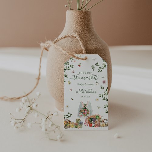 Off The Market  Farmers Market Bridal Shower Gift Tags