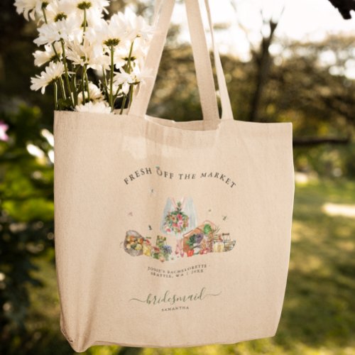 Off The Market  Farmers Market Bridal Shower Tote Bag