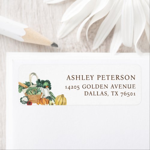 Off The Market Farmers Market Theme Return Address Label